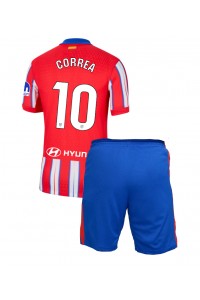 Atletico Madrid Angel Correa #10 Babytruitje Thuis tenue Kind 2024-25 Korte Mouw (+ Korte broeken)